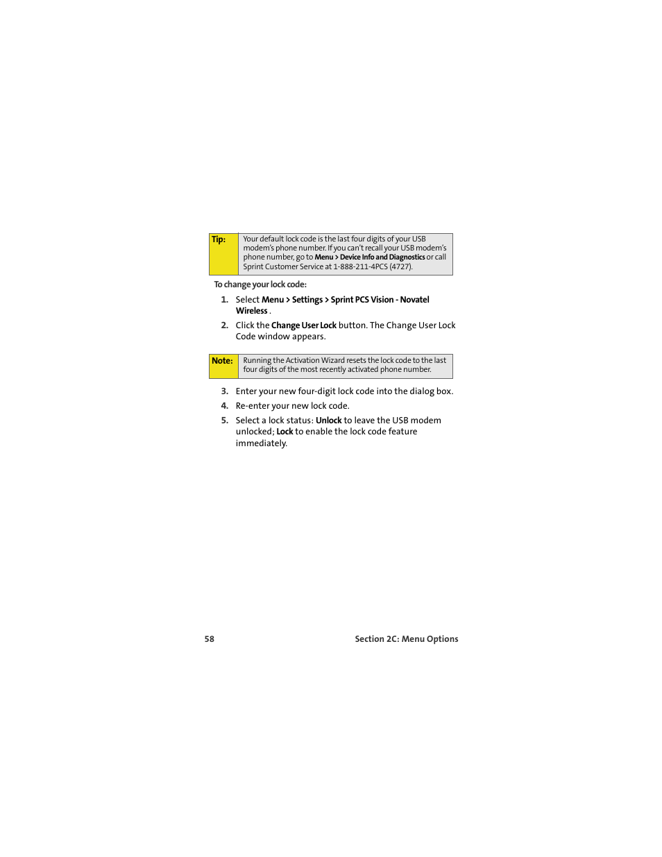 Sprint Nextel OVATION U720 User Manual | Page 64 / 119