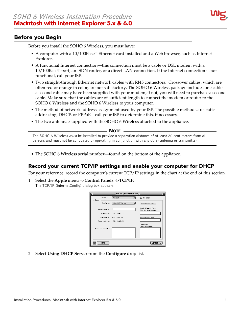 Soho 6 User Manual | 8 pages
