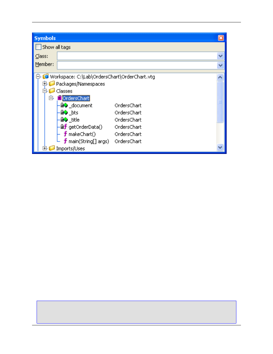 Filtering symbols in the symbols view | Slick EDIT V3.3 User Manual | Page 116 / 568