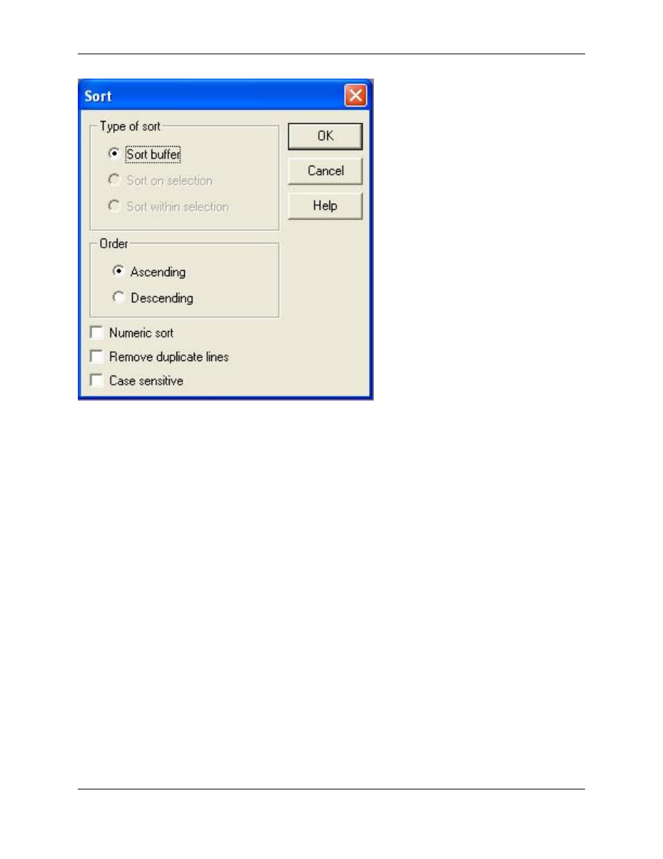 Sort commands | Slick EDIT V3.3 User Manual | Page 159 / 568