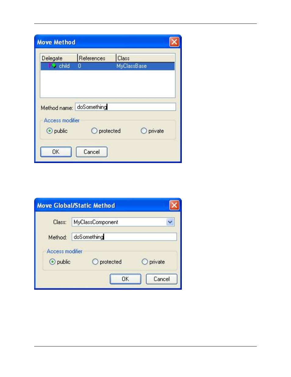 Move static field, C++ refactoring: move method 2, C++ refactoring: move static field | Slick EDIT V3.3 User Manual | Page 233 / 568