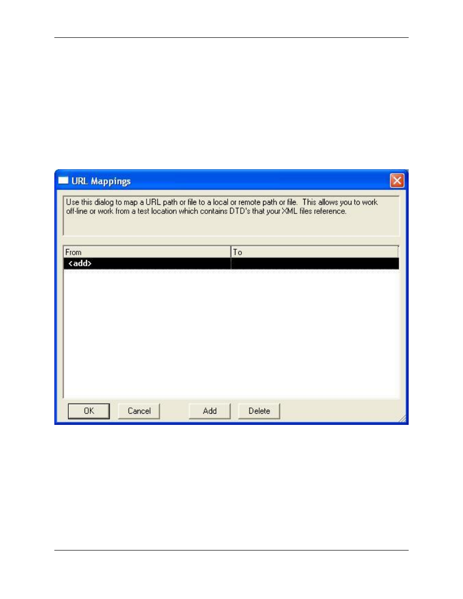Url mappings dialog | Slick EDIT V3.3 User Manual | Page 287 / 568