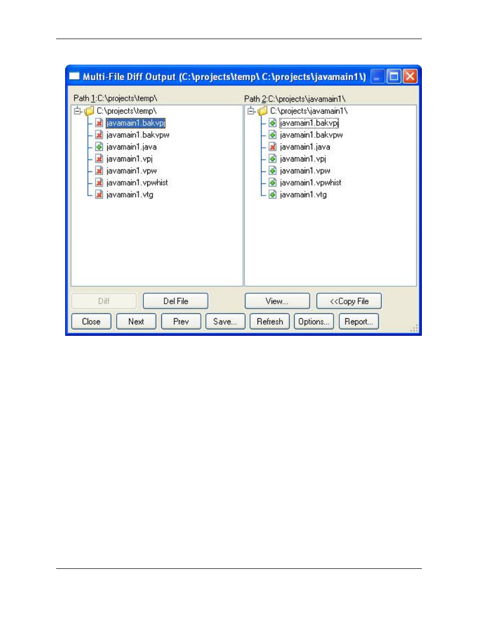 Save multi-file output dialog | Slick EDIT V3.3 User Manual | Page 334 / 568