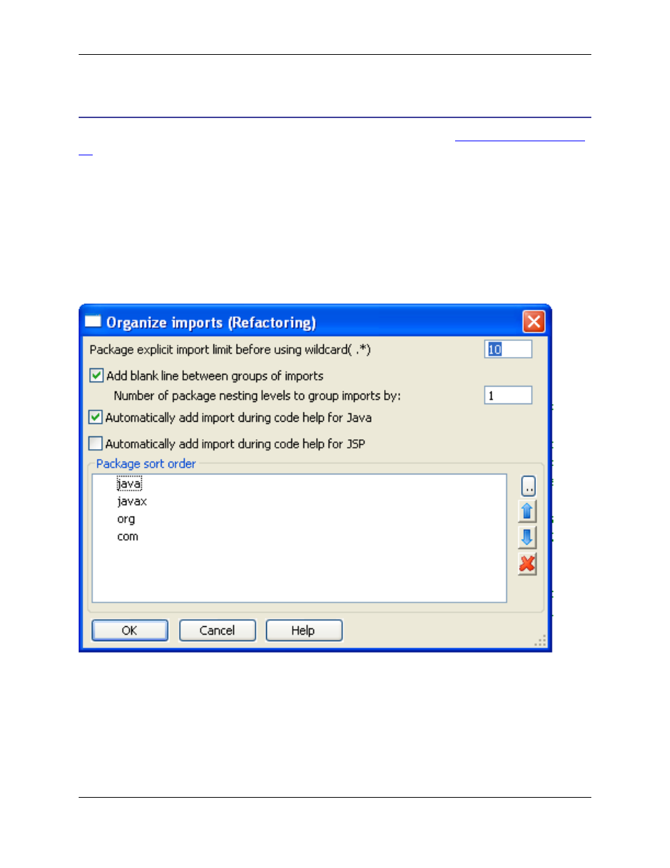Tools dialogs, Organize imports options dialog | Slick EDIT V3.3 User Manual | Page 391 / 568