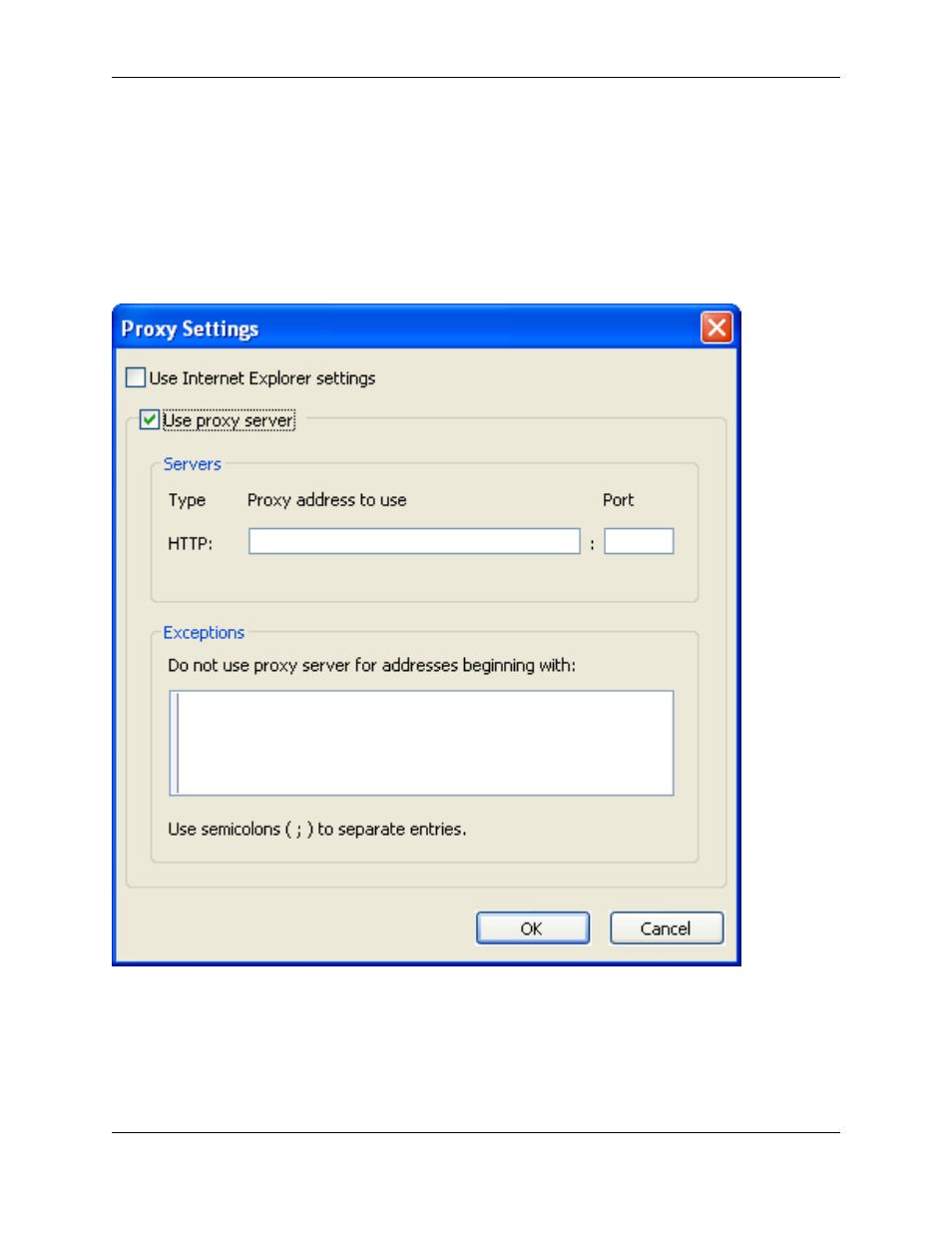 Proxy settings dialog | Slick EDIT V3.3 User Manual | Page 480 / 568