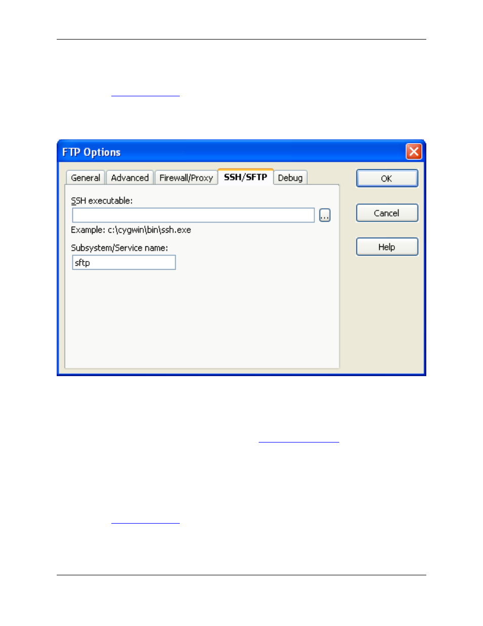 Ssh/sftp tab, Debug tab, Ftp options: ssh/sftp tab | Ftp options: debug tab | Slick EDIT V3.3 User Manual | Page 487 / 568