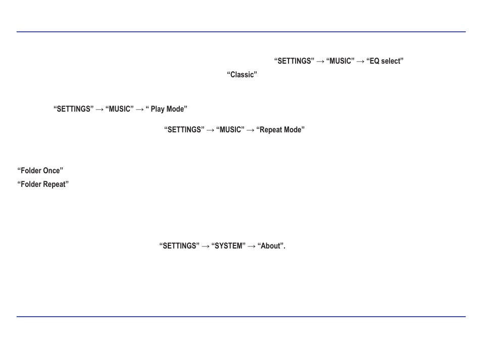 Music player settings | Slick MP417-2CB User Manual | Page 17 / 35