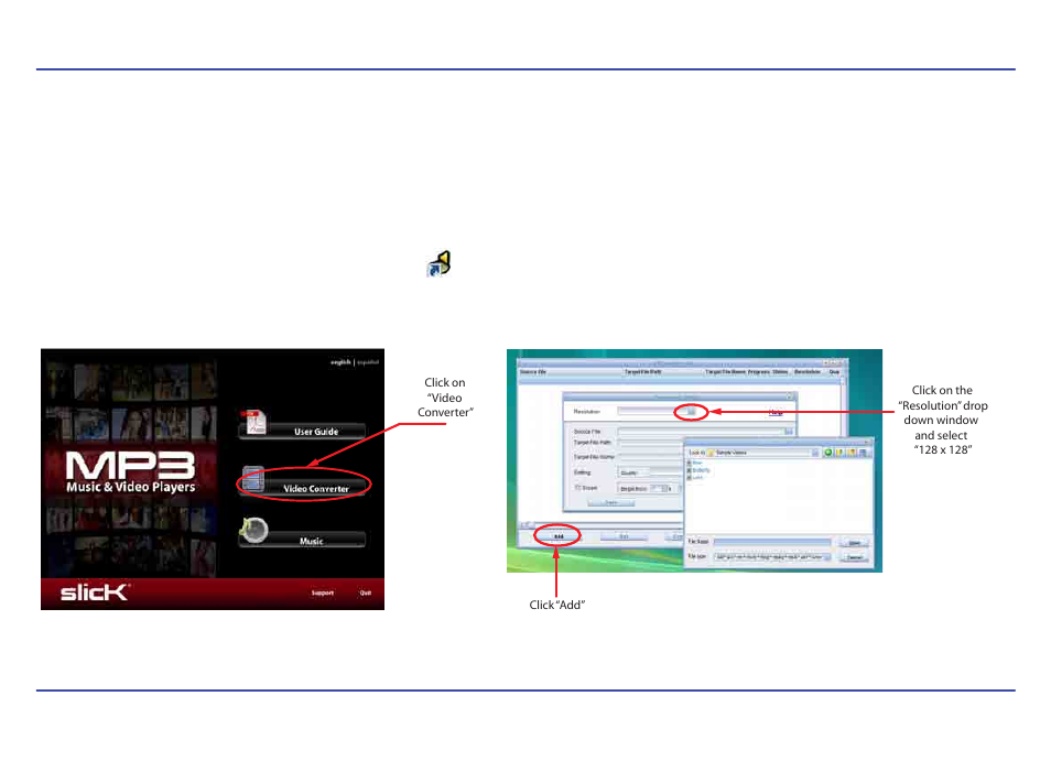 Creating avi videos | Slick MP417-2CB User Manual | Page 22 / 35