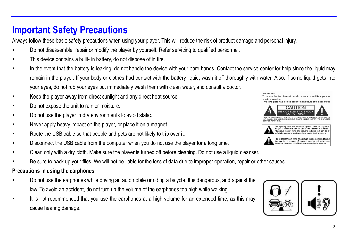Important safety precautions | Slick MP416SP-2 User Manual | Page 7 / 40