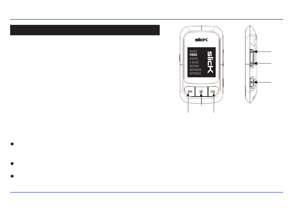 Video, Pausing playback searching backward or forward | Slick MP413-2 User Manual | Page 18 / 33