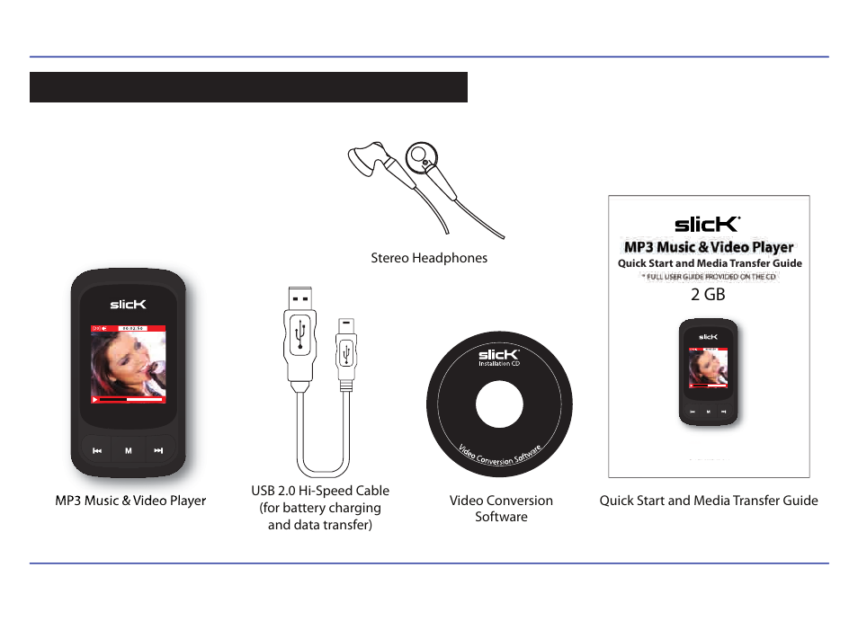 2 gb | Slick MP413-2 User Manual | Page 4 / 33