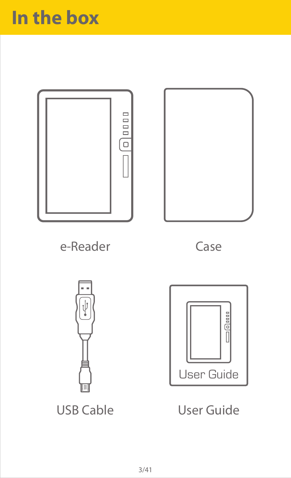 In the box | Slick ER701 User Manual | Page 3 / 41