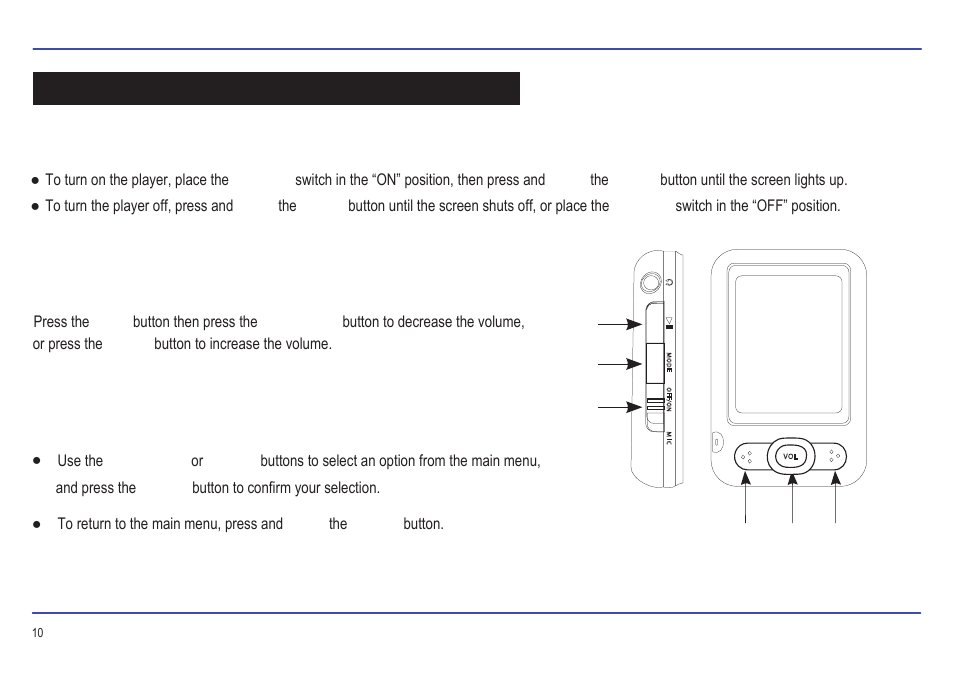 Basic operation | Slick MP402-2 User Manual | Page 11 / 29