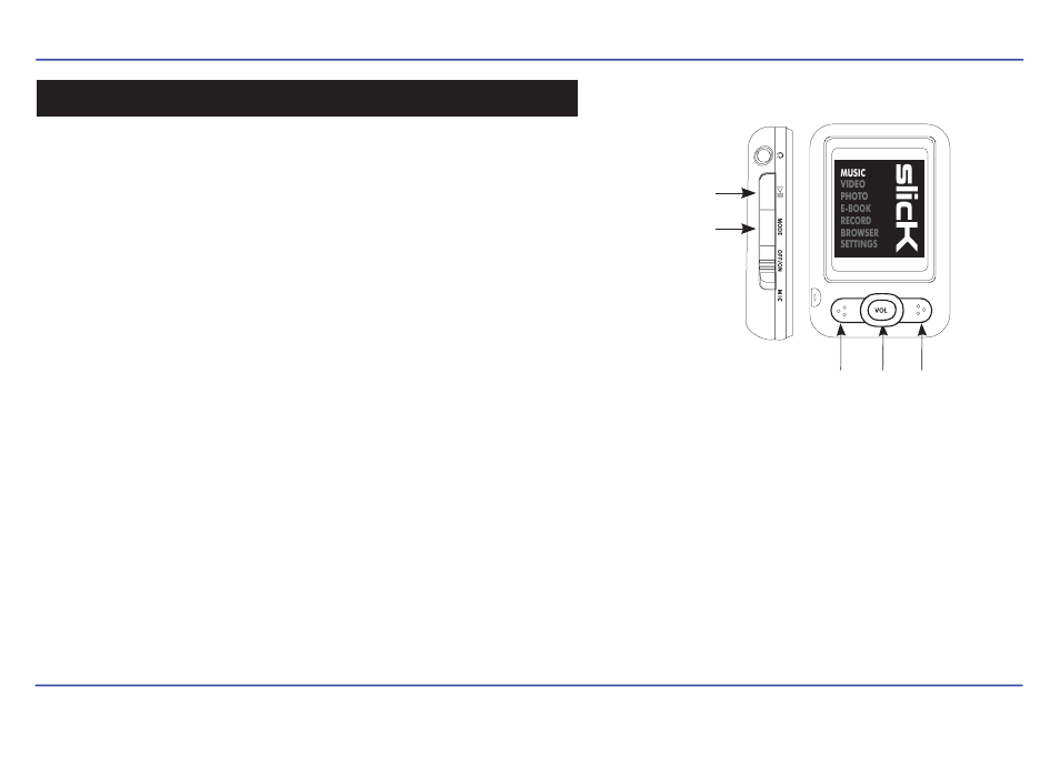 Music, Using the music player, Listening to music | Adjusting the volume | Slick MP402-2 User Manual | Page 13 / 29