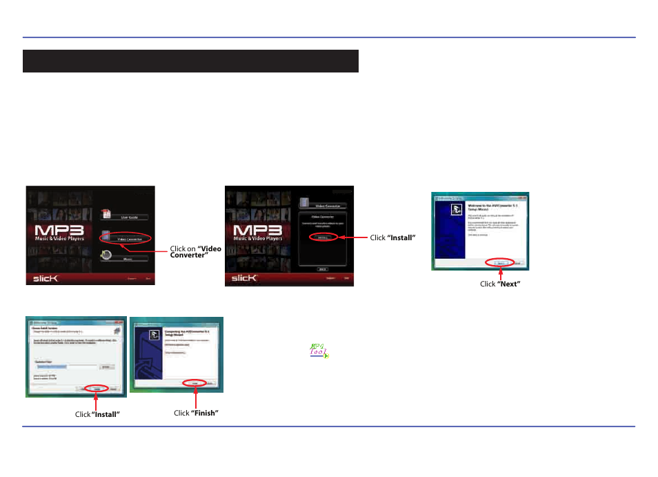 Converting videos | Slick MP402-2 User Manual | Page 16 / 29