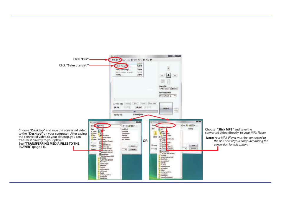 Converting videos | Slick MP402-2 User Manual | Page 18 / 29