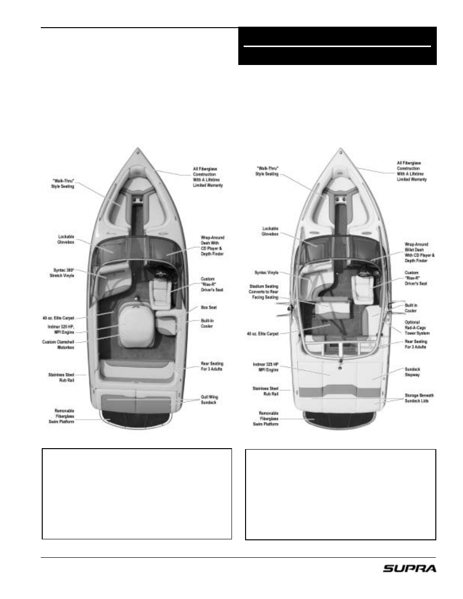 Boat specifications sunsport 20v, Comp 20, Boat specifications | Supra LAUNCH 20 User Manual | Page 19 / 88