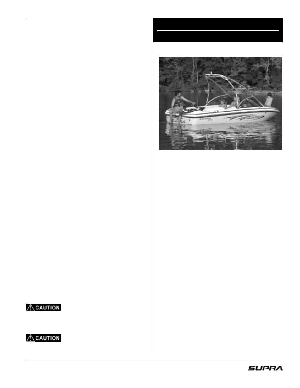 Break in period, Operating information, Starting & operation | Supra LAUNCH 20 User Manual | Page 25 / 88