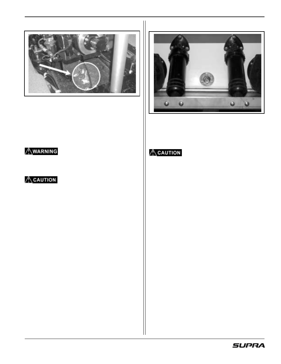 Bilge area center drain plug, Rear drain plug | Supra LAUNCH 20 User Manual | Page 29 / 88