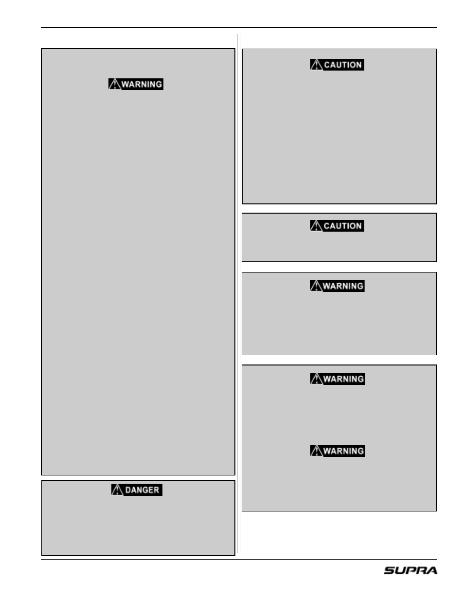 General safety precautions | Supra LAUNCH 20 User Manual | Page 7 / 88
