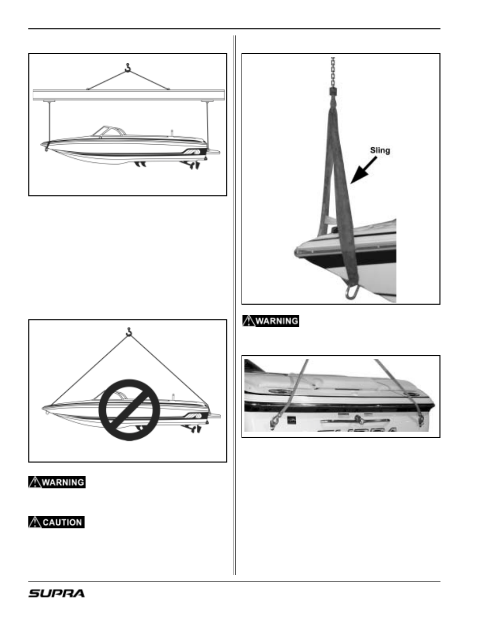 Temporary hoisting | Supra LAUNCH 20 User Manual | Page 70 / 88