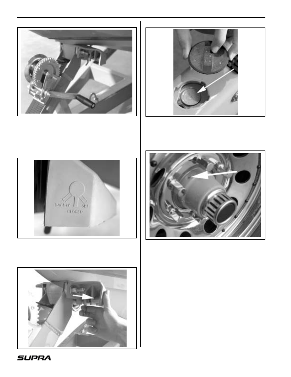 Boat buddy surge brakes fluid reservoir, Gold series” oil bath bearings | Supra LAUNCH 20 User Manual | Page 76 / 88