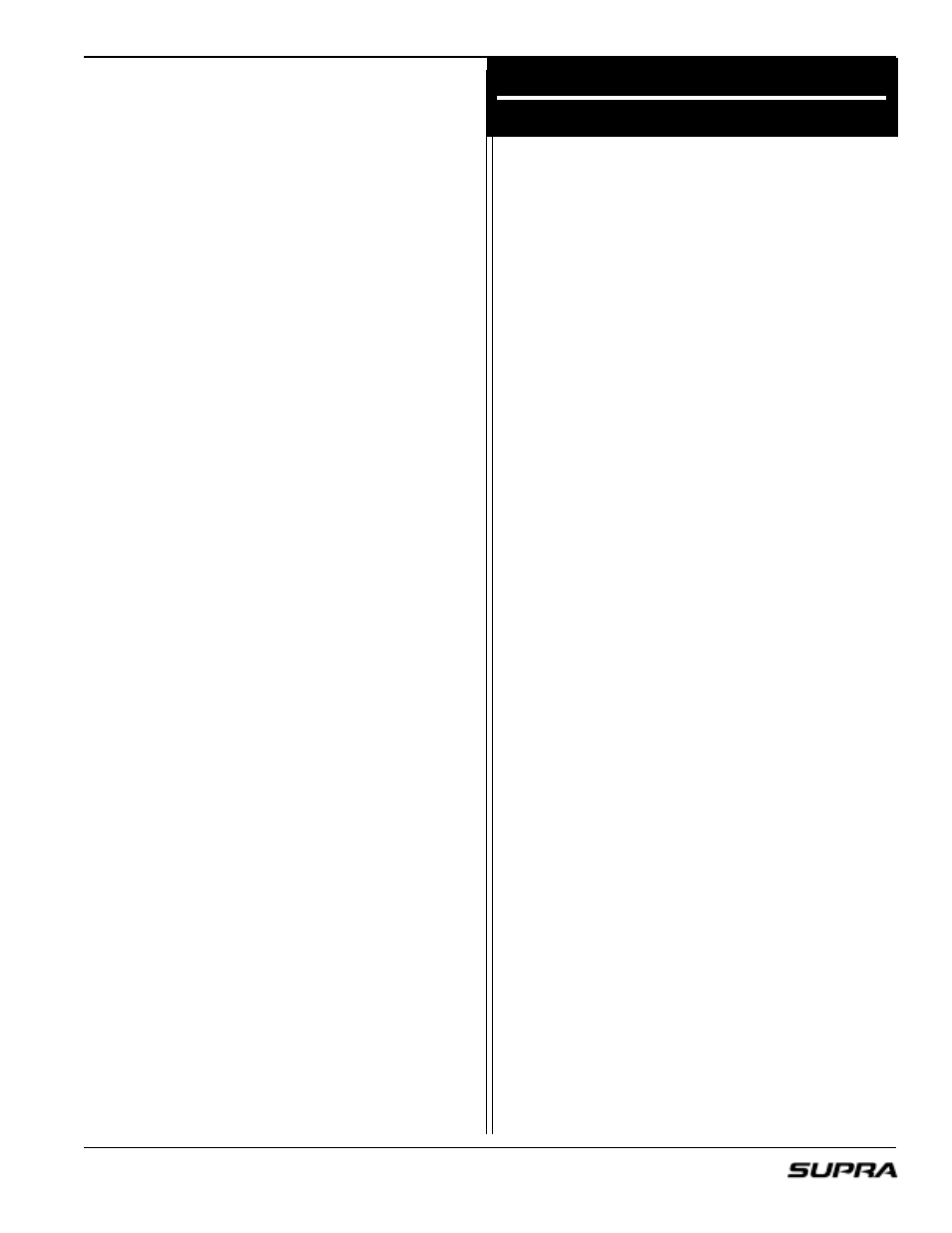 Index | Supra LAUNCH 20 User Manual | Page 83 / 88