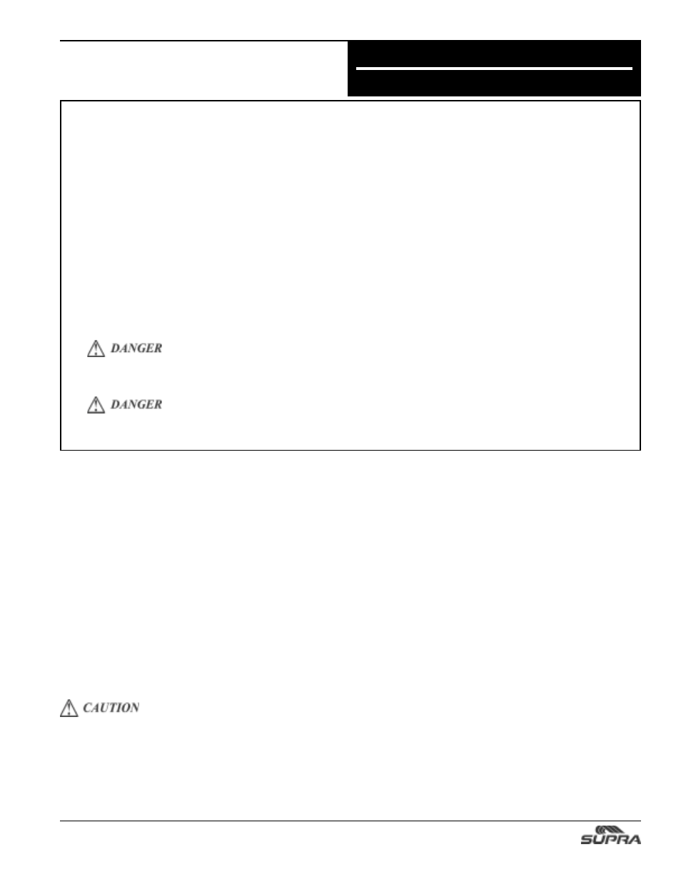 Starting & operation | Supra SUNSPORT 24V User Manual | Page 21 / 74