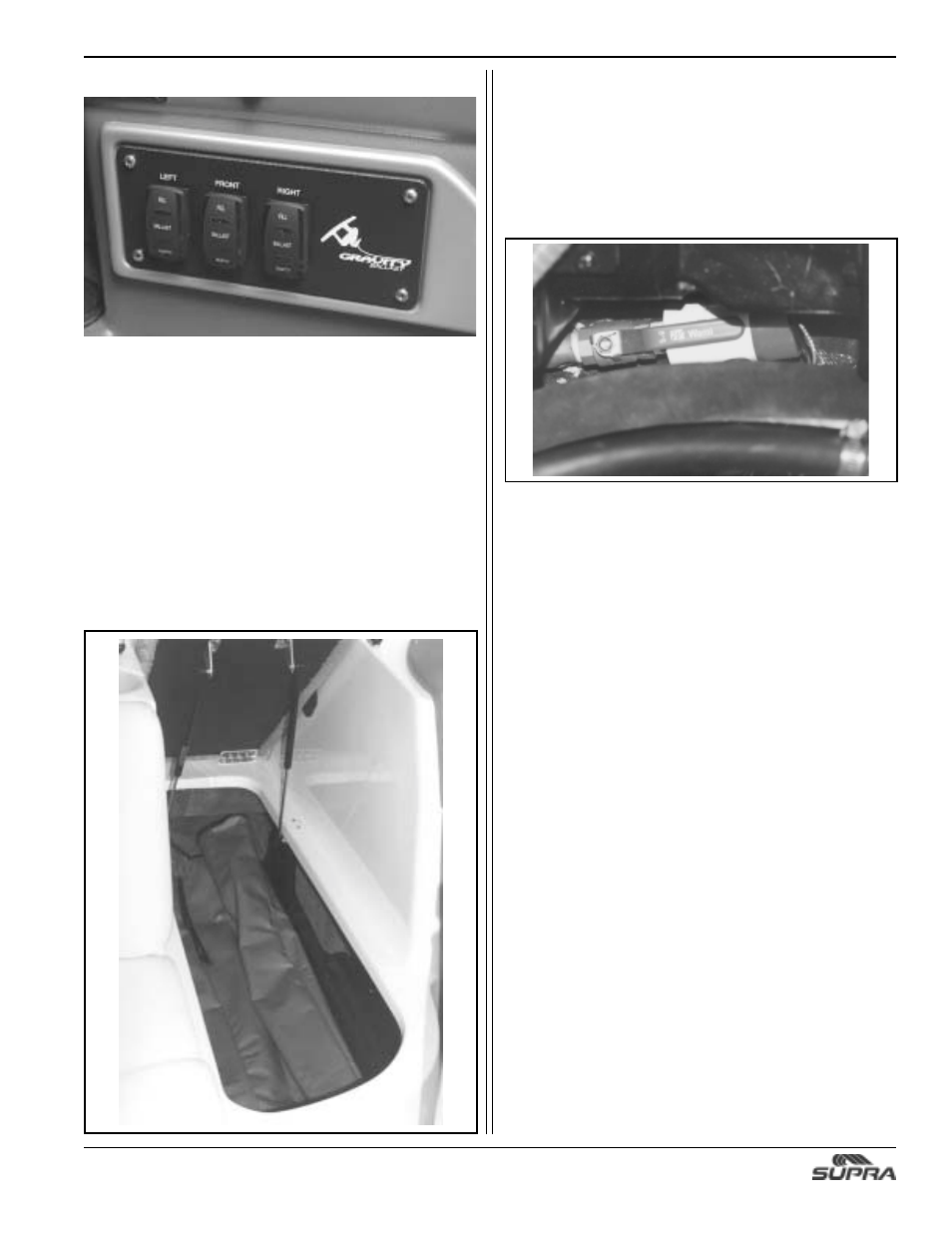 Gravity ballast system | Supra SUNSPORT 24V User Manual | Page 35 / 74