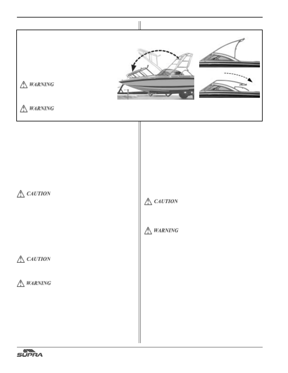 Rad-a-cage | Supra SUNSPORT 24V User Manual | Page 40 / 74