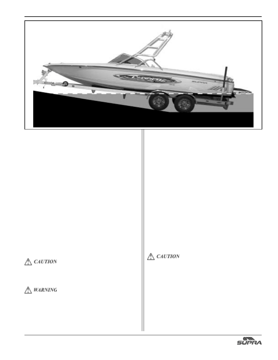 Unloading procedure, Loading procedure | Supra SUNSPORT 24V User Manual | Page 65 / 74