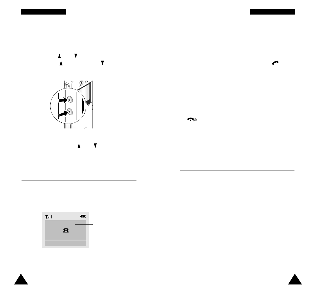 Viewing missed calls, Adjusting the volume, Answering a call | Samsung STH-N271 User Manual | Page 13 / 56