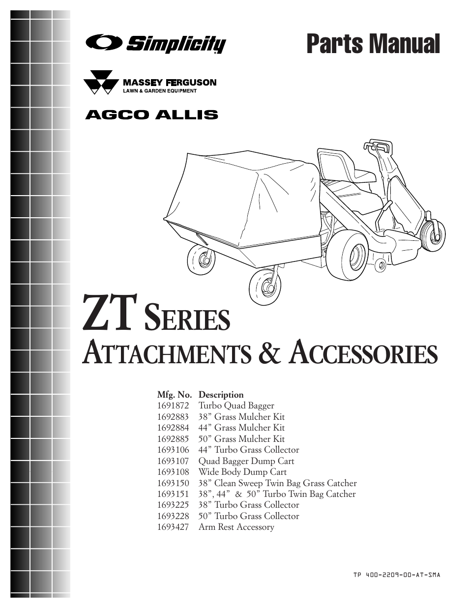Simplicity Manufacturing 1693225 User Manual | 42 pages