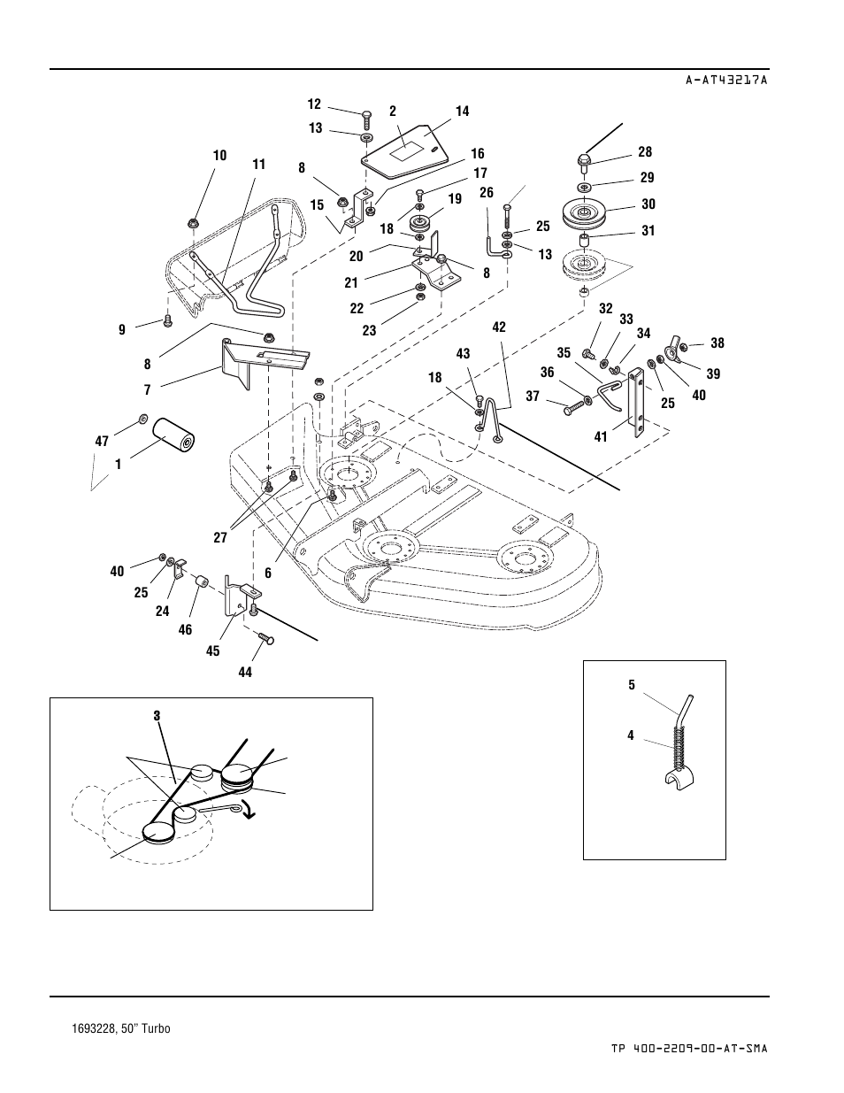 Belt routing | Simplicity Manufacturing 1693225 User Manual | Page 35 / 42