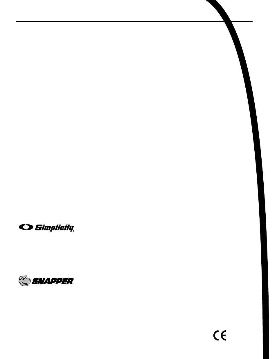Large frame snowthrowers | Simplicity Manufacturing L1428E User Manual | Page 22 / 22