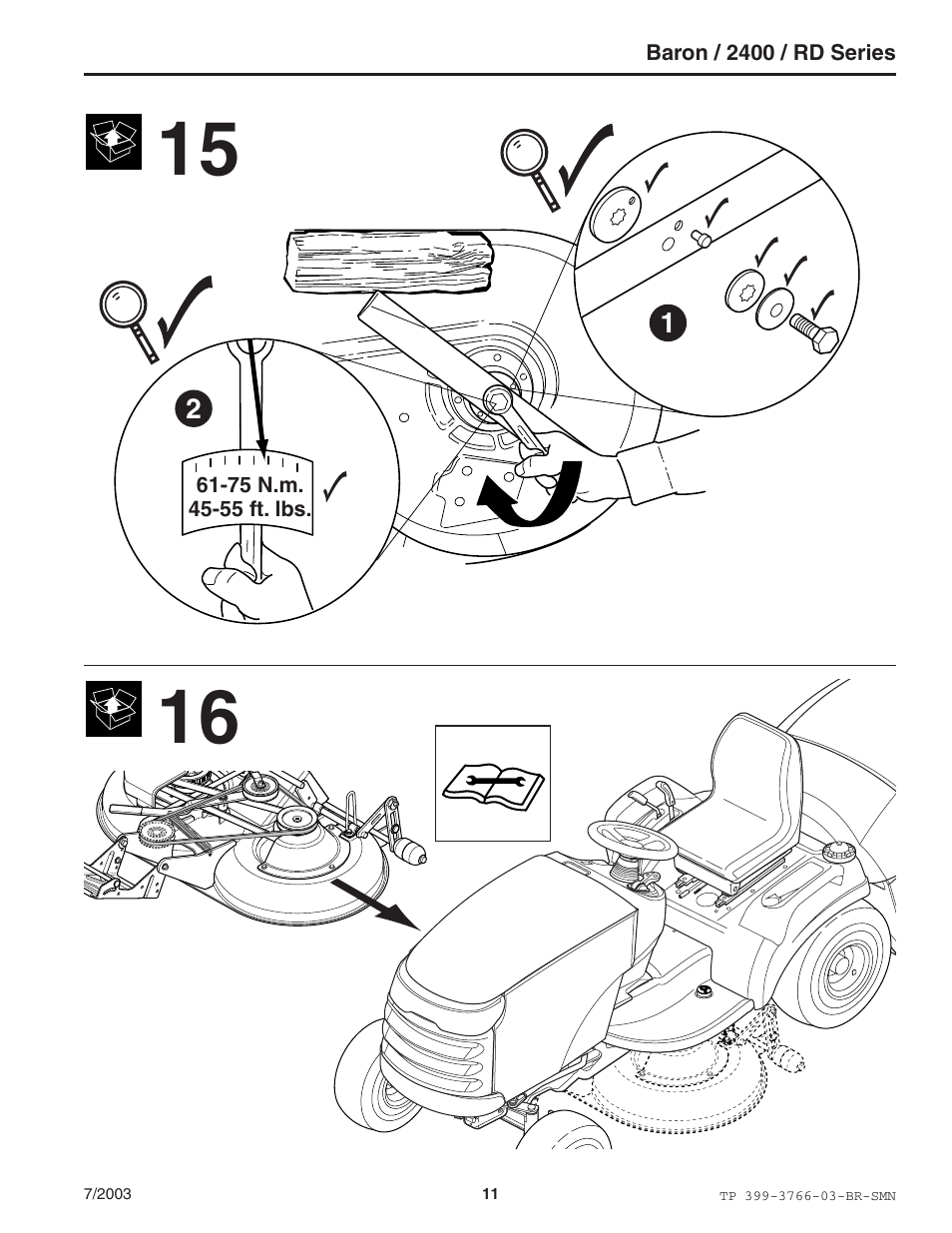 Simplicity Manufacturing 2400 User Manual | Page 11 / 22