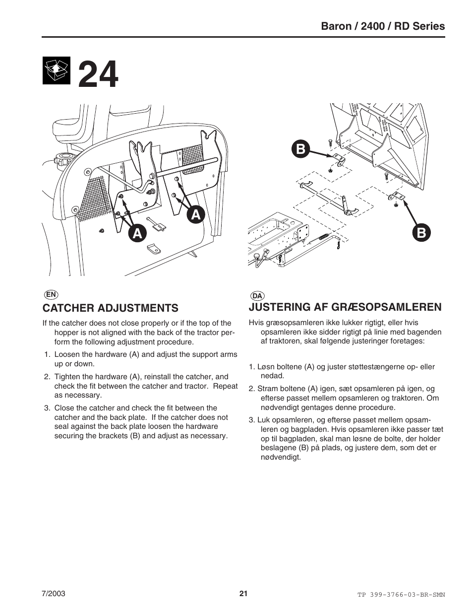 Ab b | Simplicity Manufacturing 2400 User Manual | Page 21 / 22