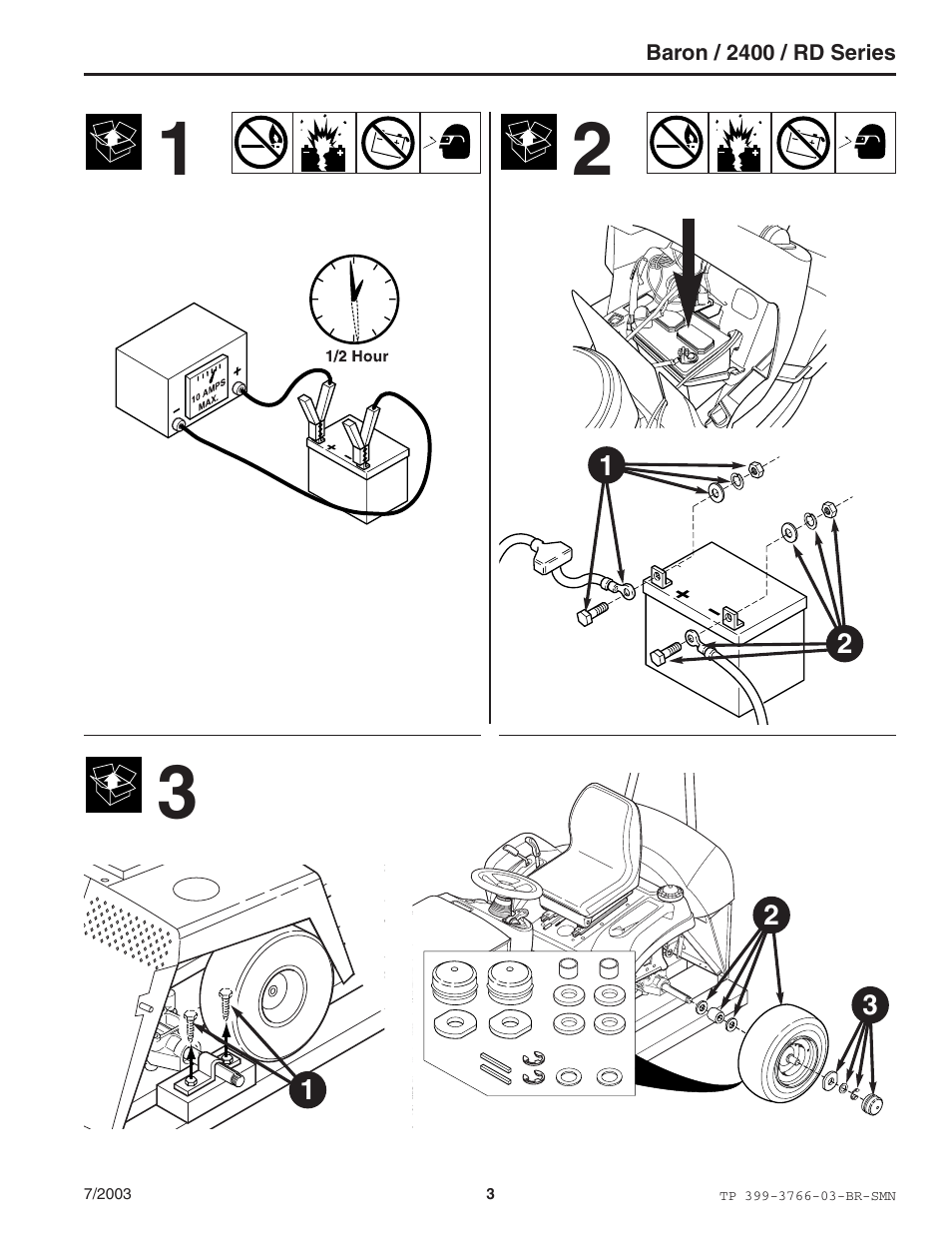 Simplicity Manufacturing 2400 User Manual | Page 3 / 22