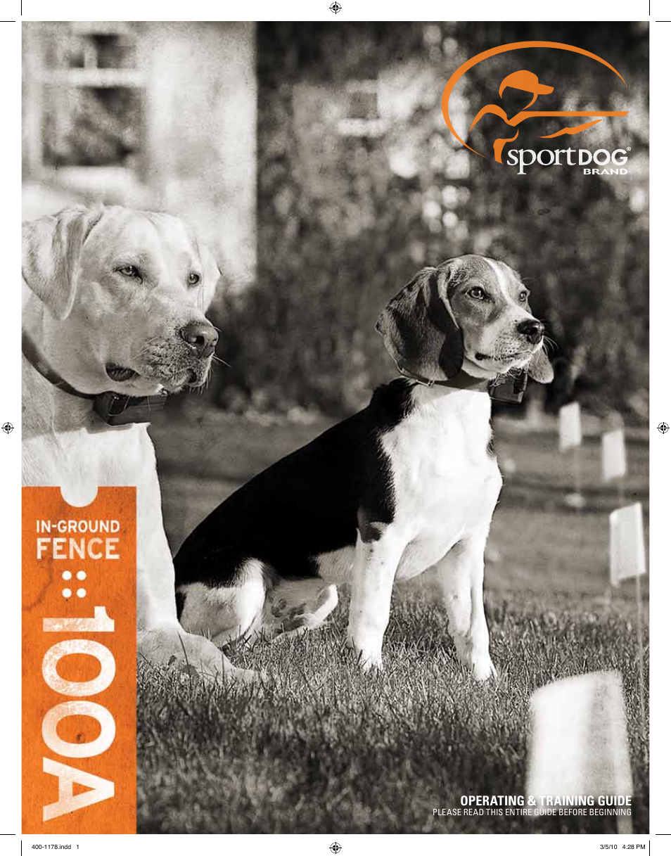 SportDOG In-Ground Fence 100A User Manual | 15 pages