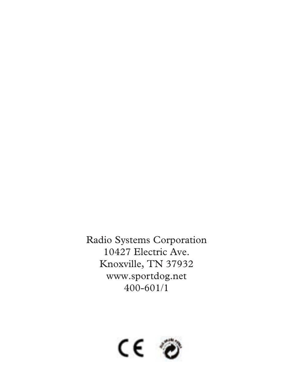 SportDOG DSL-400 User Manual | Page 8 / 8