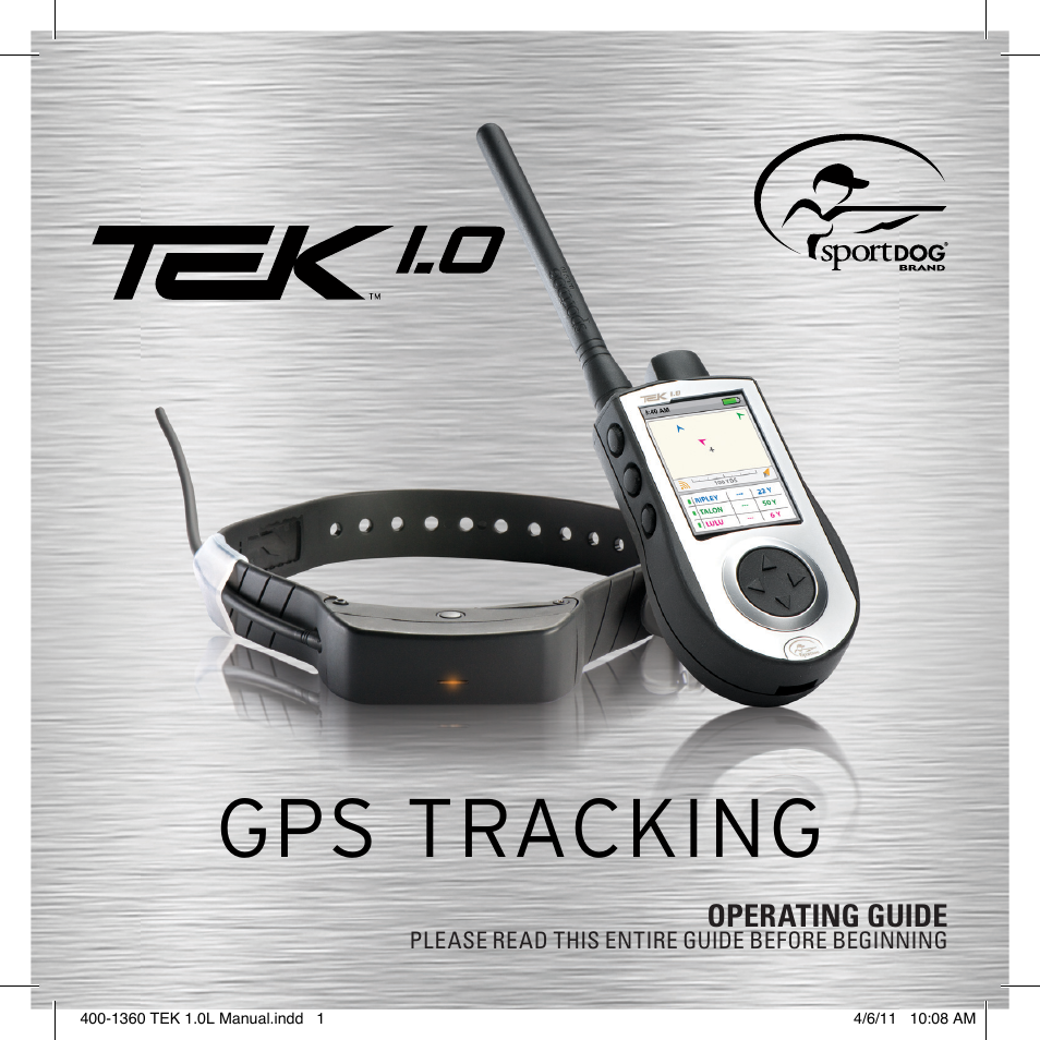 SportDOG TEK GPS Tracking 1 User Manual | 48 pages