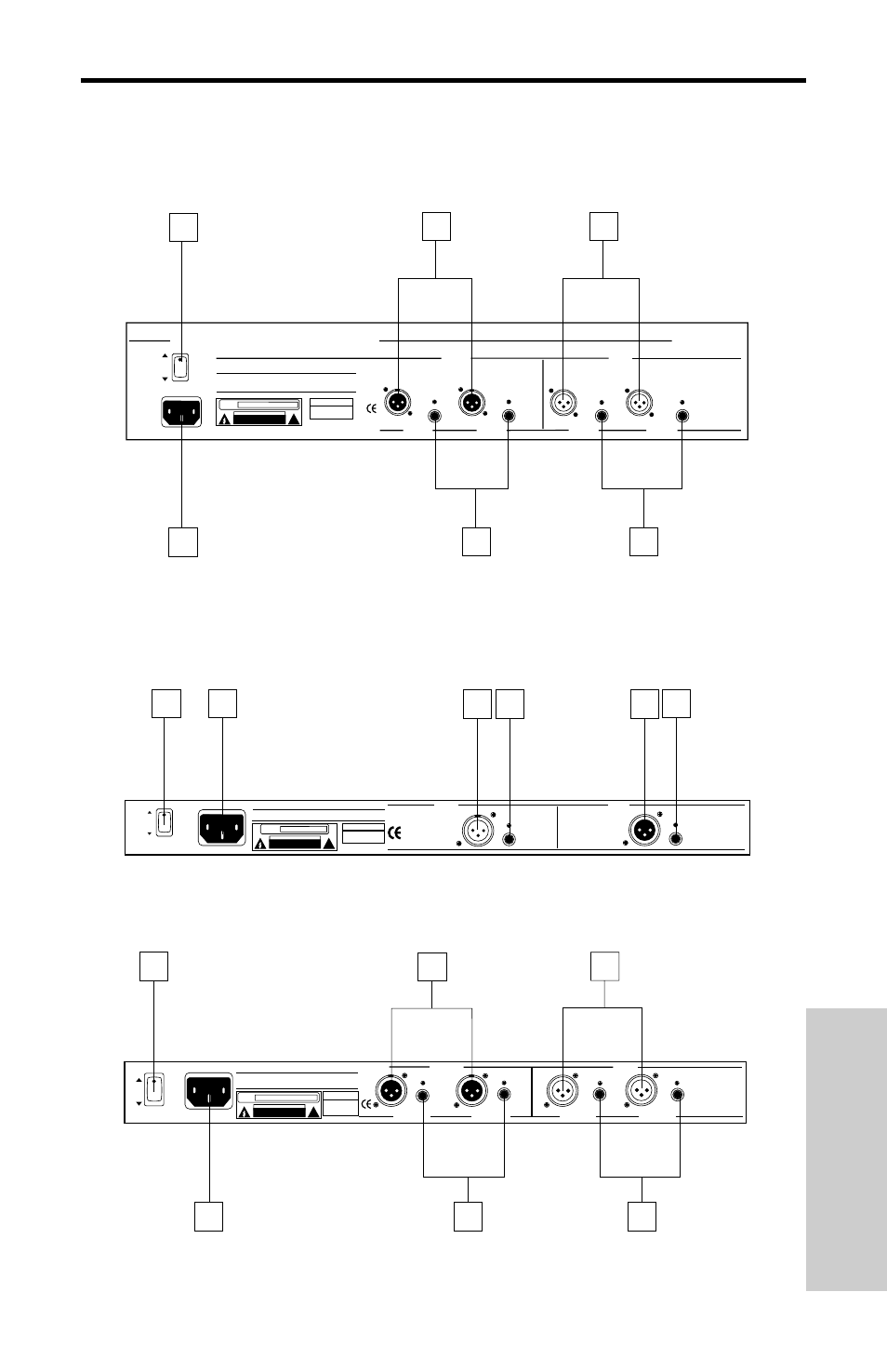 Panel trasero del e62i / e31i / e30i, Esp a ñ ol, E62i | E31i, E30i | Samson E31I User Manual | Page 43 / 48