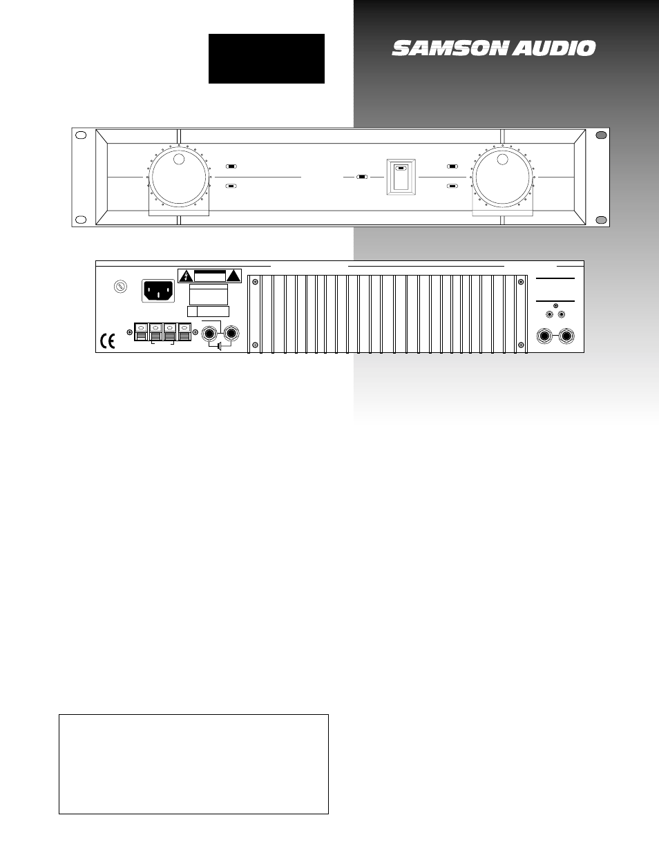 Samson Servo 260 User Manual | 2 pages
