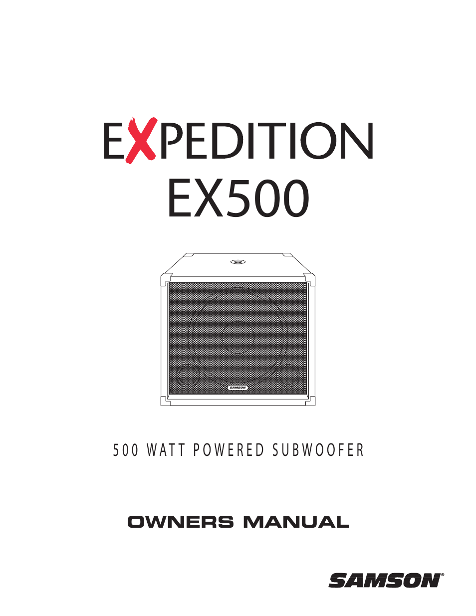 Samson EX500 User Manual | 16 pages