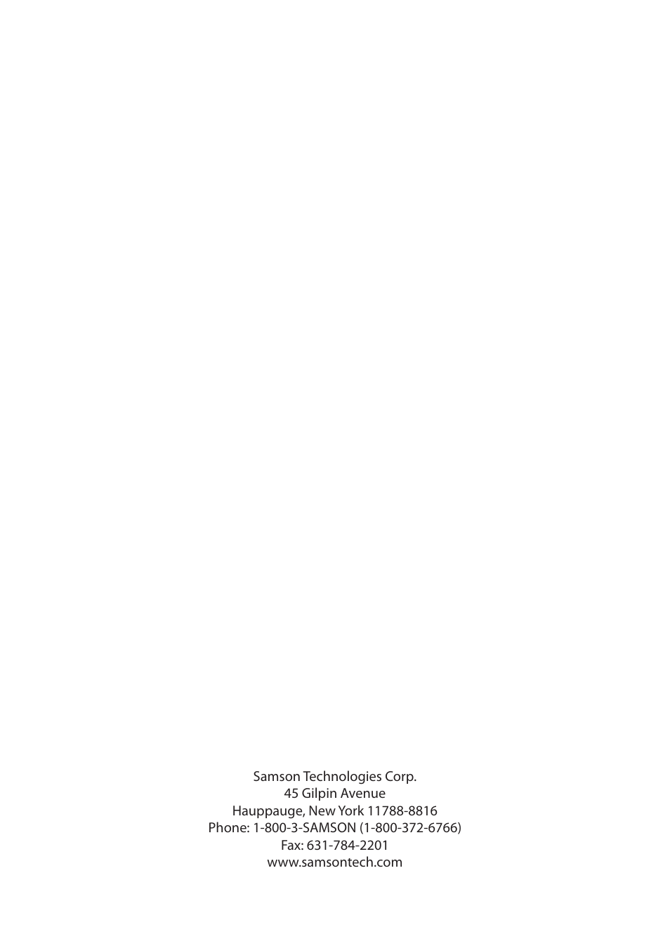 Samson MediaOne 3a User Manual | Page 72 / 72
