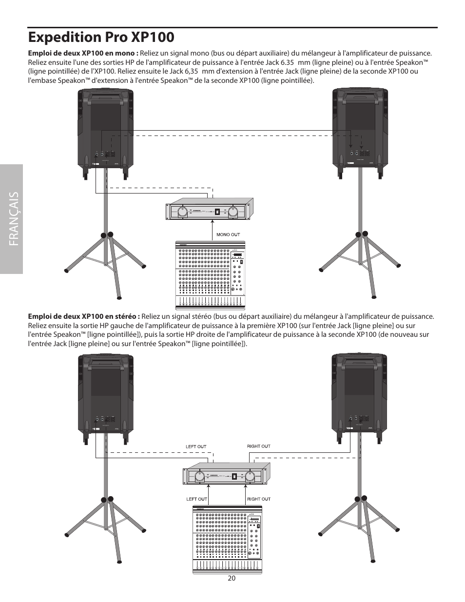 Expedition pro xp100, Fr anç ais | Samson XP100 User Manual | Page 22 / 60
