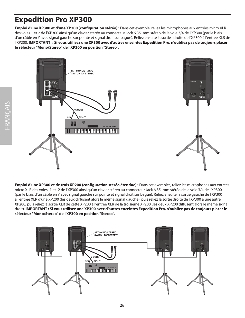 Expedition pro xp300, Fr anç ais | Samson XP100 User Manual | Page 28 / 60