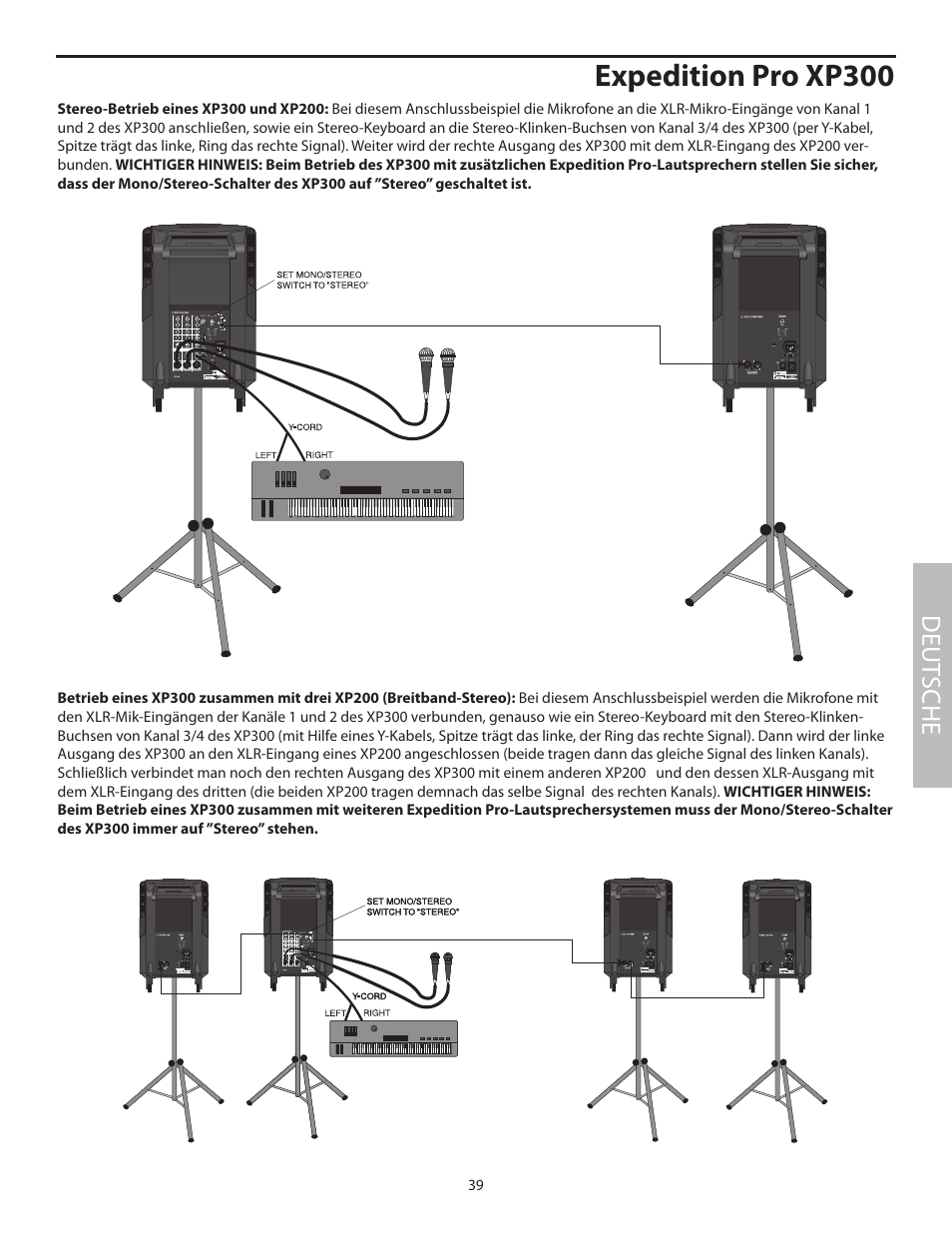 Expedition pro xp300, Deut sche | Samson XP100 User Manual | Page 41 / 60