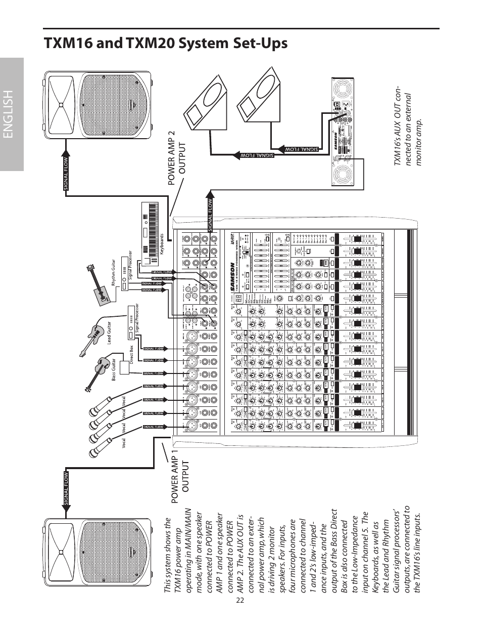 Txm16 and txm20 system set-ups, English | Samson Txm16 User Manual | Page 26 / 132