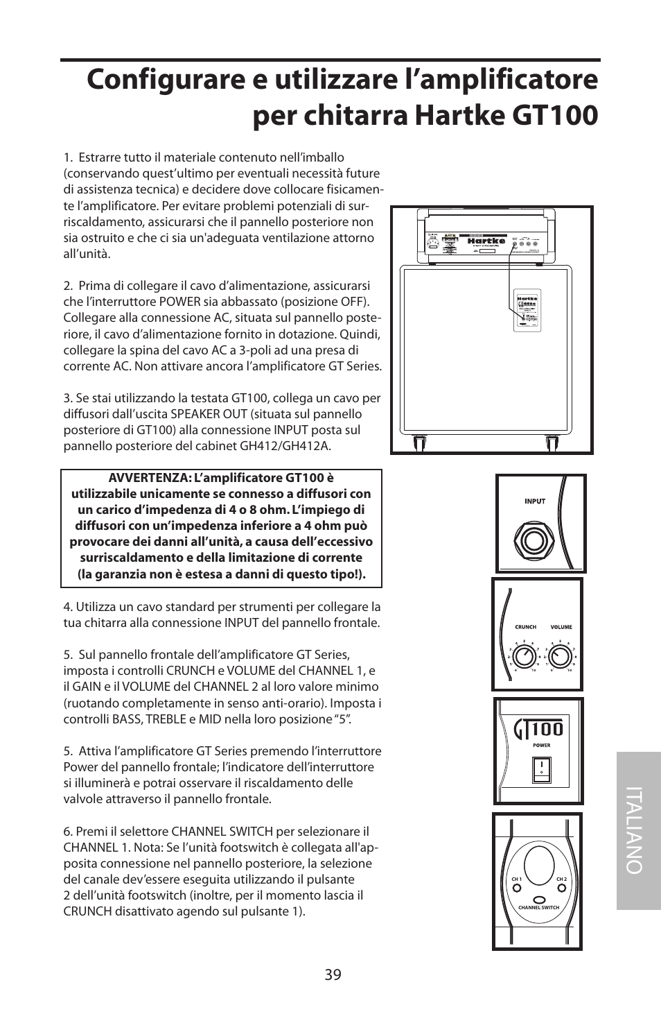 It aliano | Samson GT100C User Manual | Page 43 / 56